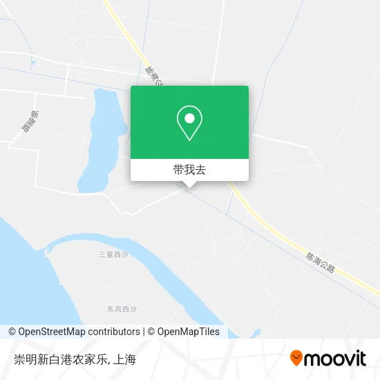 崇明新白港农家乐地图