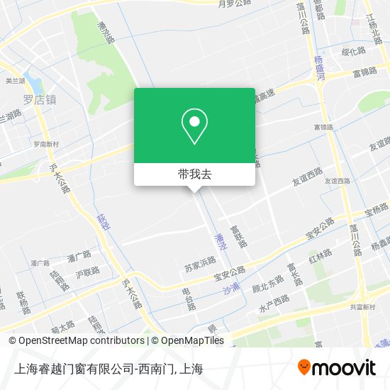 上海睿越门窗有限公司-西南门地图