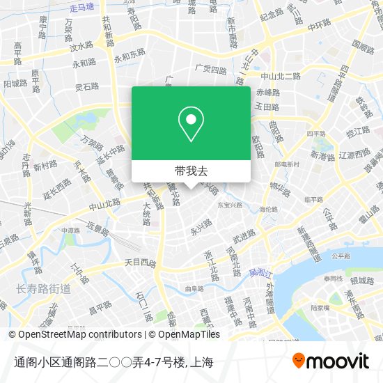 通阁小区通阁路二〇〇弄4-7号楼地图
