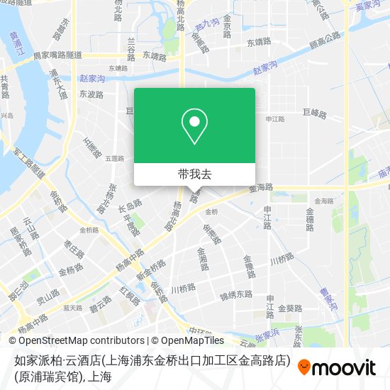 如家派柏·云酒店(上海浦东金桥出口加工区金高路店)(原浦瑞宾馆)地图