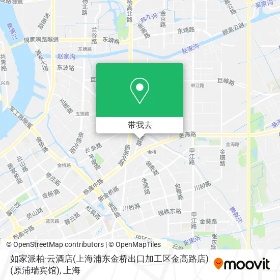 如家派柏·云酒店(上海浦东金桥出口加工区金高路店)(原浦瑞宾馆)地图