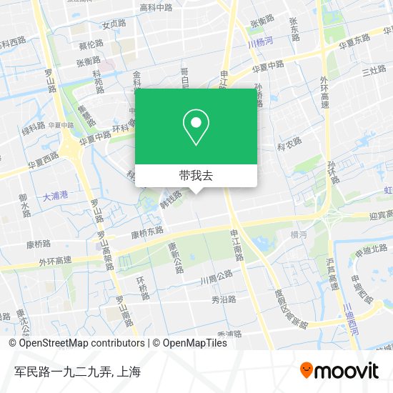 军民路一九二九弄地图