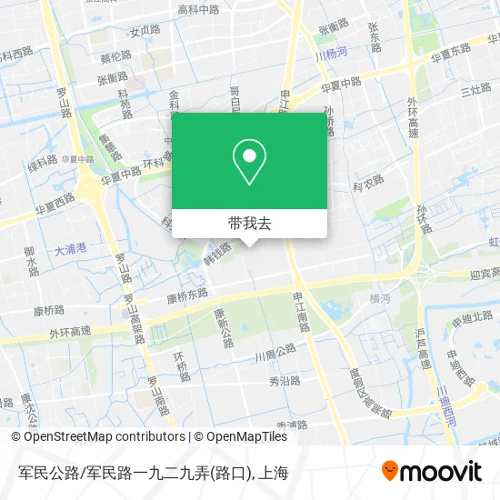 军民公路/军民路一九二九弄(路口)地图