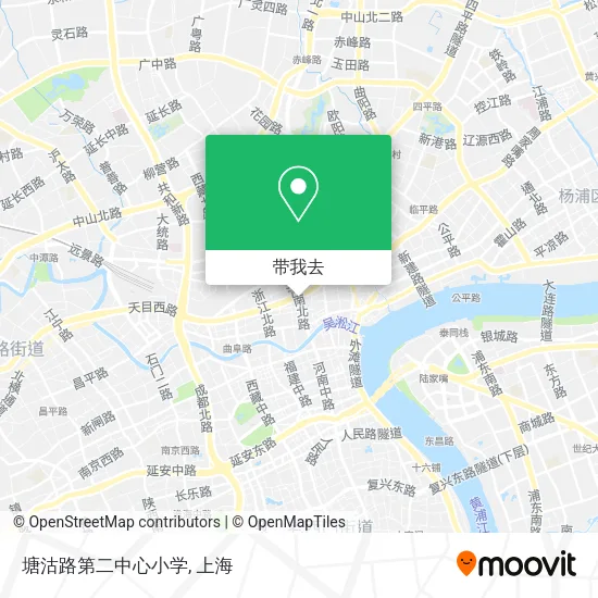 塘沽路第二中心小学地图