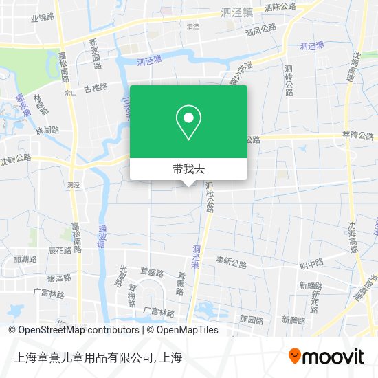 上海童熹儿童用品有限公司地图