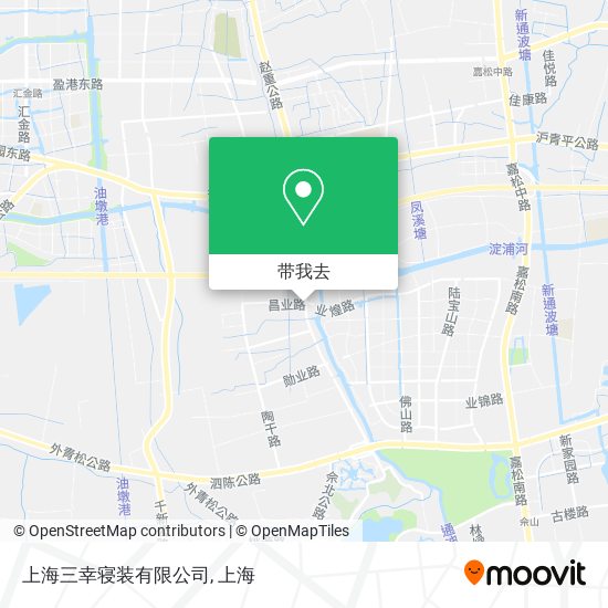 上海三幸寝装有限公司地图