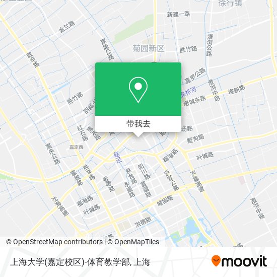 上海大学(嘉定校区)-体育教学部地图