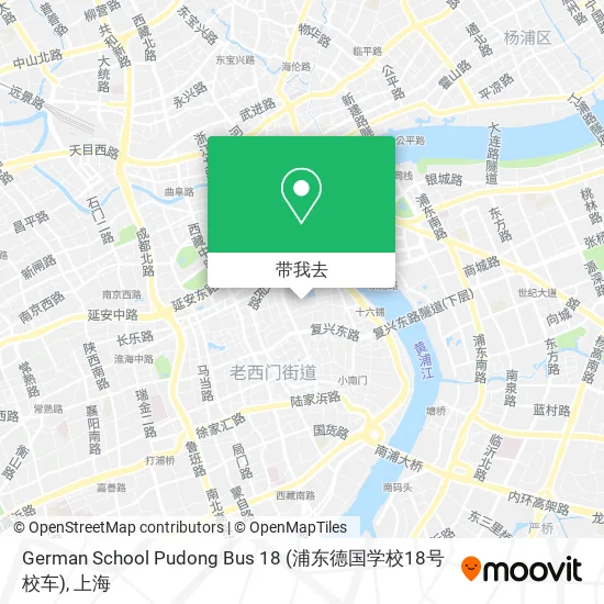 German School Pudong Bus 18 (浦东德国学校18号校车)地图