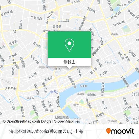 上海北外滩酒店式公寓(香港丽园店)地图