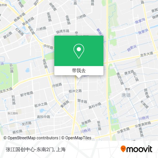 张江国创中心-东南2门地图