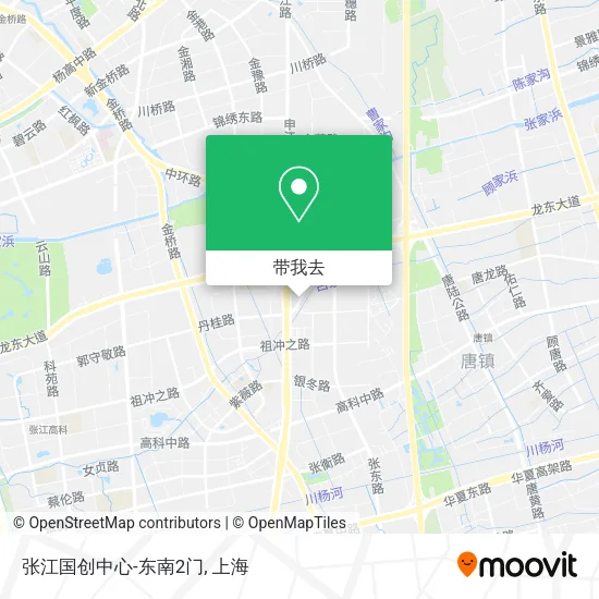 张江国创中心-东南2门地图