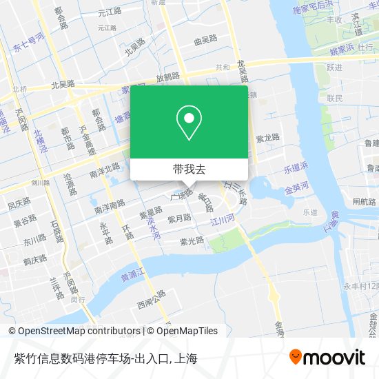 紫竹信息数码港停车场-出入口地图