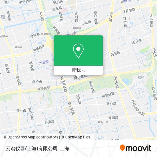 云谱仪器(上海)有限公司地图