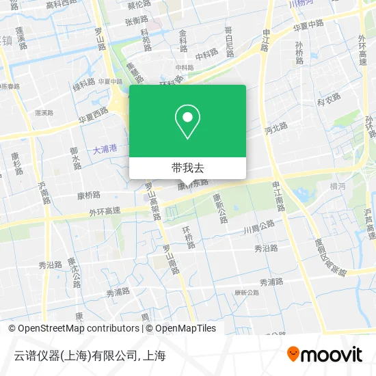 云谱仪器(上海)有限公司地图