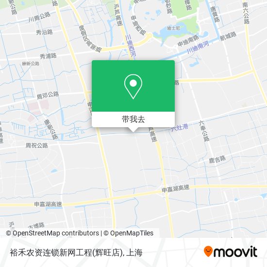 裕禾农资连锁新网工程(辉旺店)地图