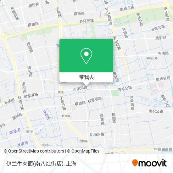 伊兰牛肉面(南八灶街店)地图