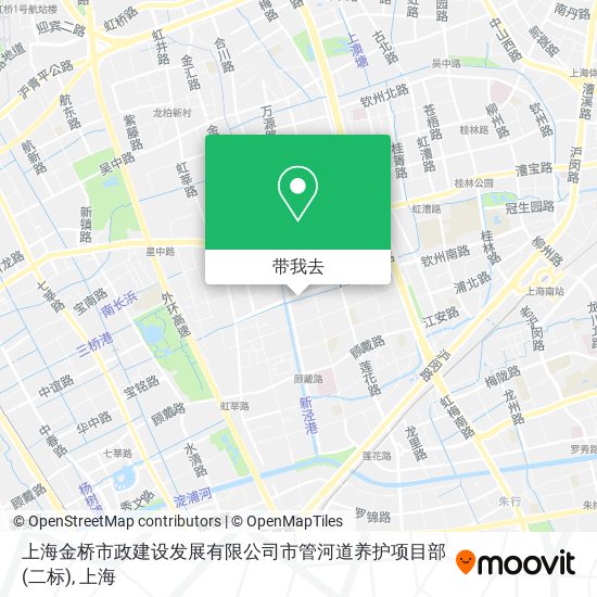 上海金桥市政建设发展有限公司市管河道养护项目部(二标)地图