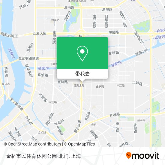 金桥市民体育休闲公园-北门地图