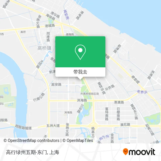 高行绿州五期-东门地图