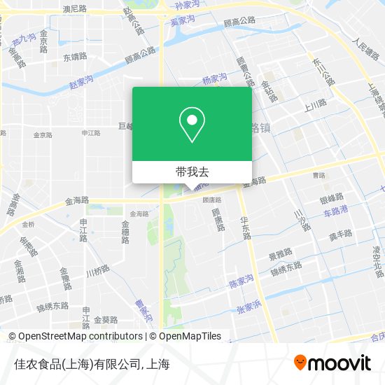 佳农食品(上海)有限公司地图