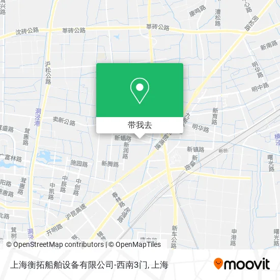 上海衡拓船舶设备有限公司-西南3门地图