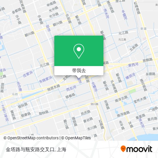 金塔路与瓶安路交叉口地图