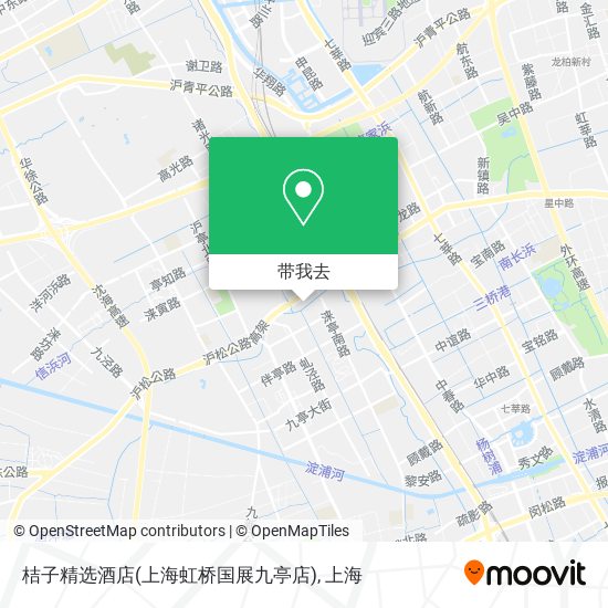 桔子精选酒店(上海虹桥国展九亭店)地图