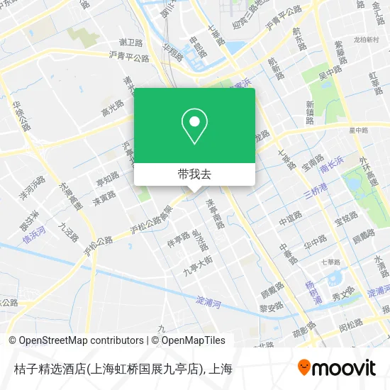 桔子精选酒店(上海虹桥国展九亭店)地图