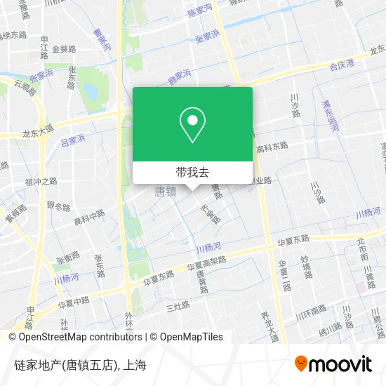 链家地产(唐镇五店)地图