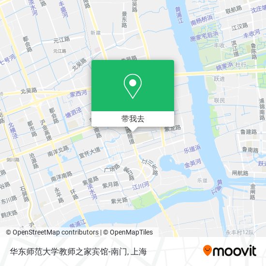 华东师范大学教师之家宾馆-南门地图