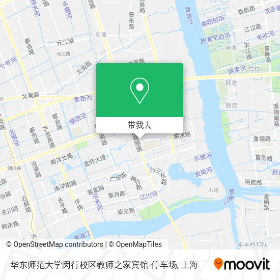 华东师范大学闵行校区教师之家宾馆-停车场地图