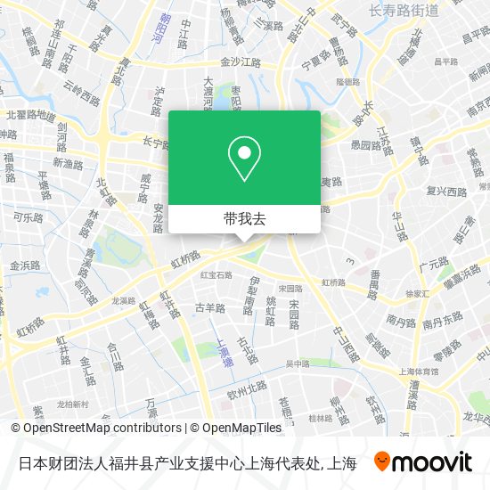 日本财团法人福井县产业支援中心上海代表处地图