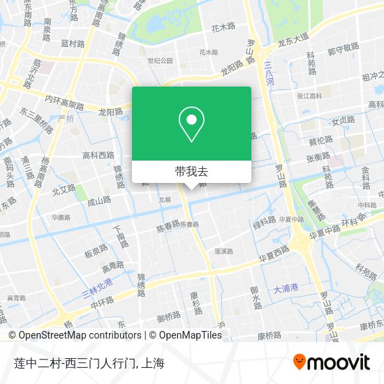 莲中二村-西三门人行门地图