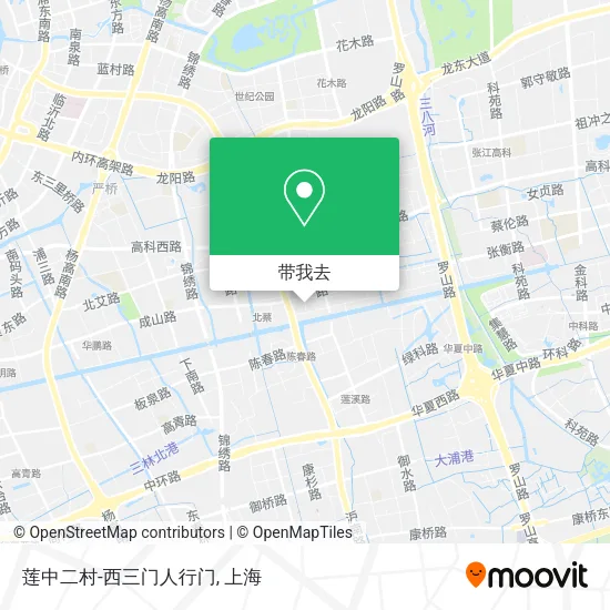 莲中二村-西三门人行门地图