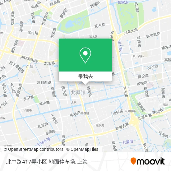 北中路417弄小区-地面停车场地图