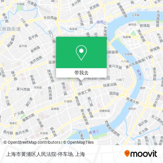上海市黄浦区人民法院-停车场地图