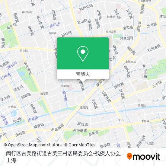 闵行区古美路街道古美三村居民委员会-残疾人协会地图