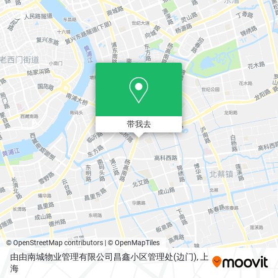由由南城物业管理有限公司昌鑫小区管理处(边门)地图