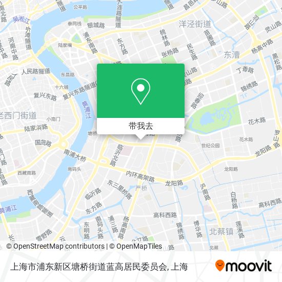 上海市浦东新区塘桥街道蓝高居民委员会地图