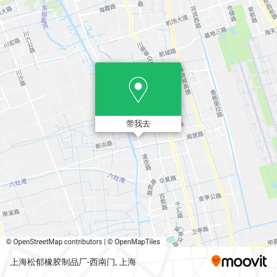 上海松郁橡胶制品厂-西南门地图