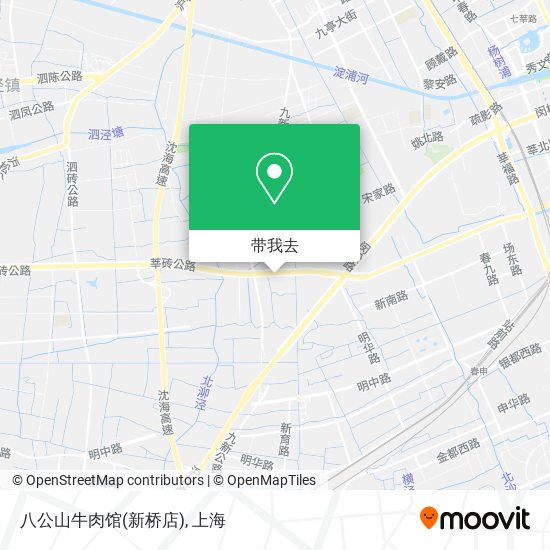 八公山牛肉馆(新桥店)地图