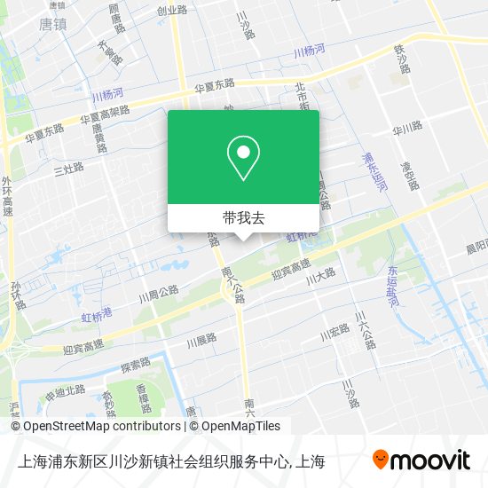 上海浦东新区川沙新镇社会组织服务中心地图
