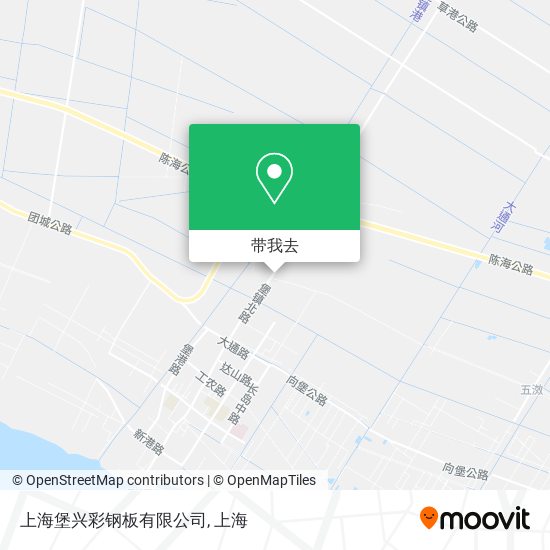 上海堡兴彩钢板有限公司地图