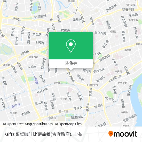 Giffzi蛋糕咖啡比萨简餐(古宜路店)地图