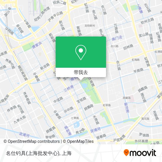 名仕钓具(上海批发中心)地图