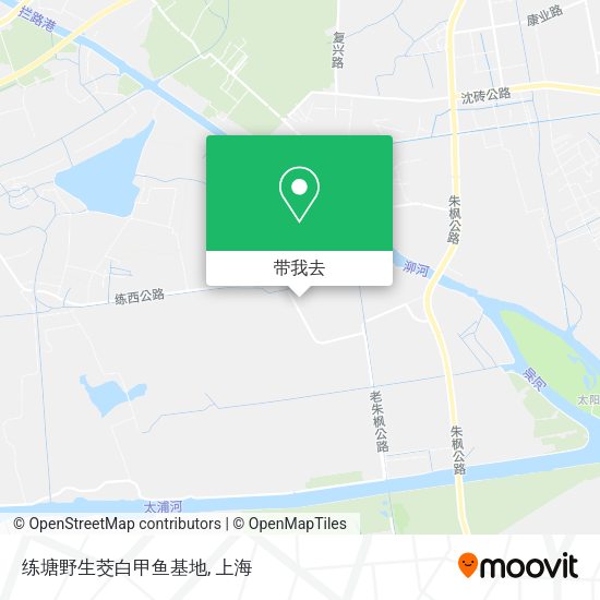 练塘野生茭白甲鱼基地地图