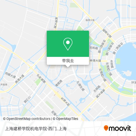上海建桥学院机电学院-西门地图