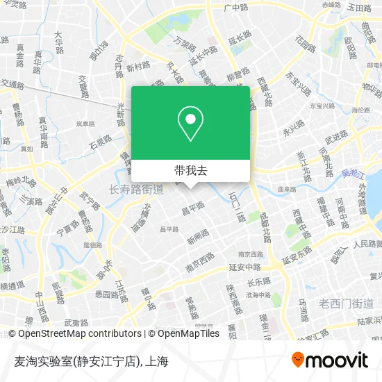 麦淘实验室(静安江宁店)地图
