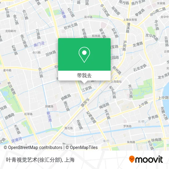叶青视觉艺术(徐汇分部)地图