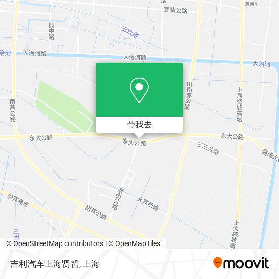 吉利汽车上海贤哲地图